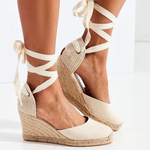 Soludos White Linen Espadrille
